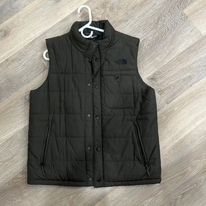 Green North Face Vest Medium